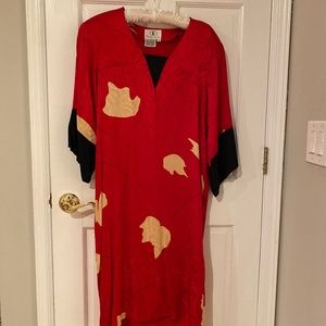 Flora Kung 1980’s silk dress